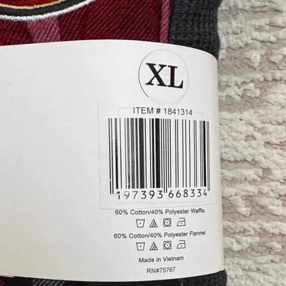 NFL SF 49ers Men's Charcoal Sleep Set - Picture 5 of 6